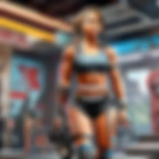 Modern gym interior with state-of-the-art equipment