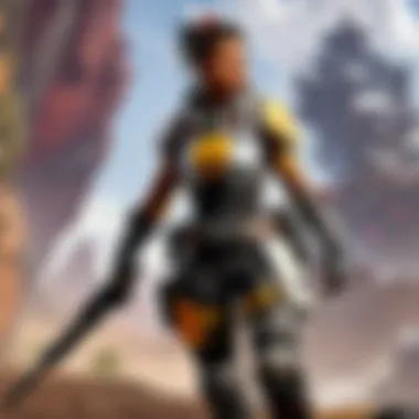 Abstract digital art showcasing the fusion of Apex Legends and Epic Games