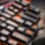 Close-up of SteelSeries mechanical switches highlighting performance