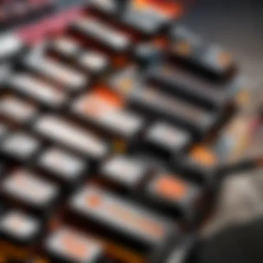Close-up of SteelSeries mechanical switches highlighting performance