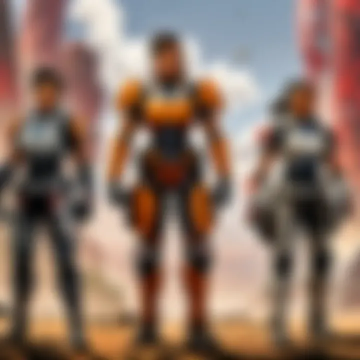 Apex Legends team celebrating a victory