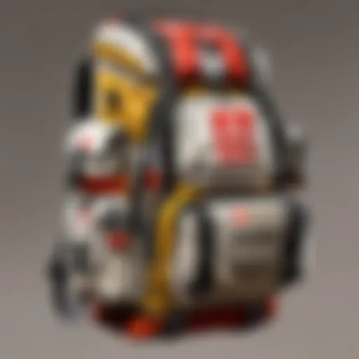 Close-up of various backpack types in Apex Legends