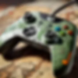 Close-up view of an Xbox controller showcasing four paddles