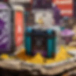 Apex Legends loot crates showcasing vibrant designs