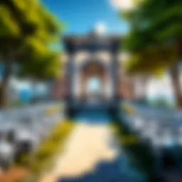 Charming outdoor wedding venue