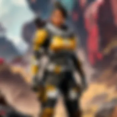 Creative depiction highlighting the immersive experience of round metal full color legend concept in APEX Legends universe