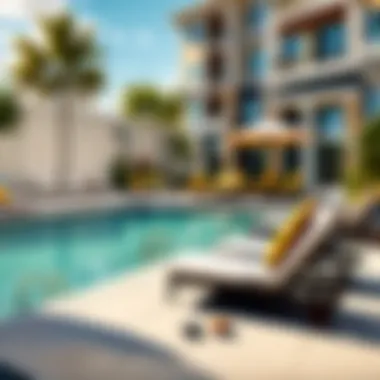Serene Oasis: The Luxurious Pool Area at Camden Apartments Luxurious pool area at Camden Apartments