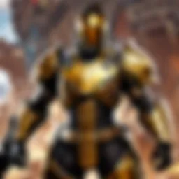 Golden Shield Illuminated in Glory