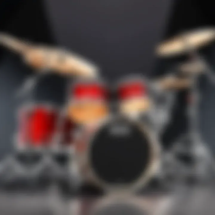 Premium Construction of Mapex M Series Drum Set Top view of Mapex M Series Drum Set showcasing its premium construction