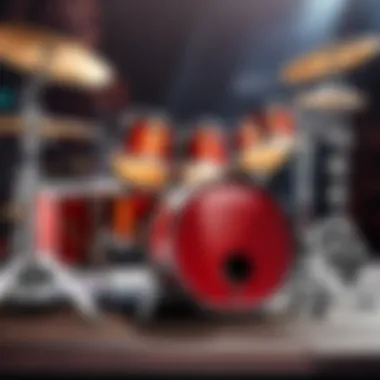 Performance Setting Showcase Mapex Mars 4-Piece Drum Set in Performance Setting