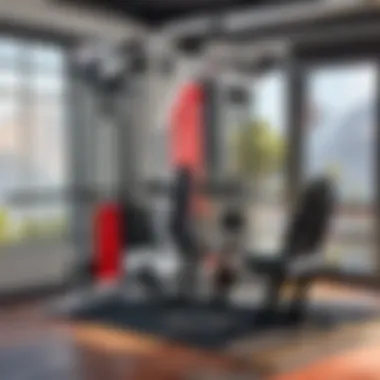 Close-up of Marcy Apex Home Gym features