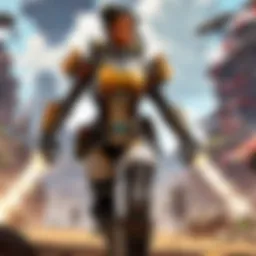 A skilled player showcasing advanced maneuvering techniques in Apex Legends