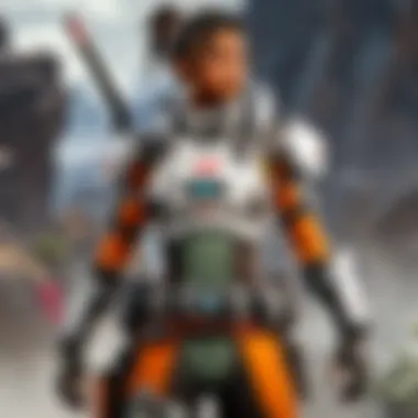 Illustration of various characters in Apex Legends with different weapon types