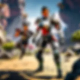 Dynamic action scene in Apex Legends showcasing high frame rates