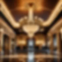 Opulent Chandelier in the Apex City of Bath Hotel