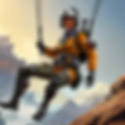 Pathfinder executing a zipline maneuver