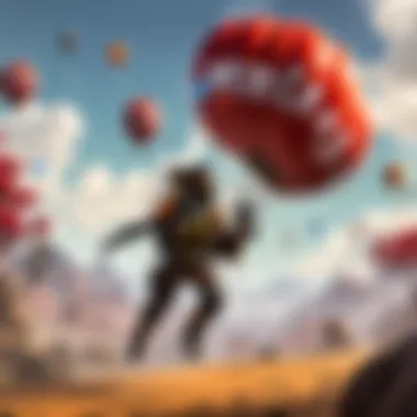 Player utilizing Apex Balloons for exploration