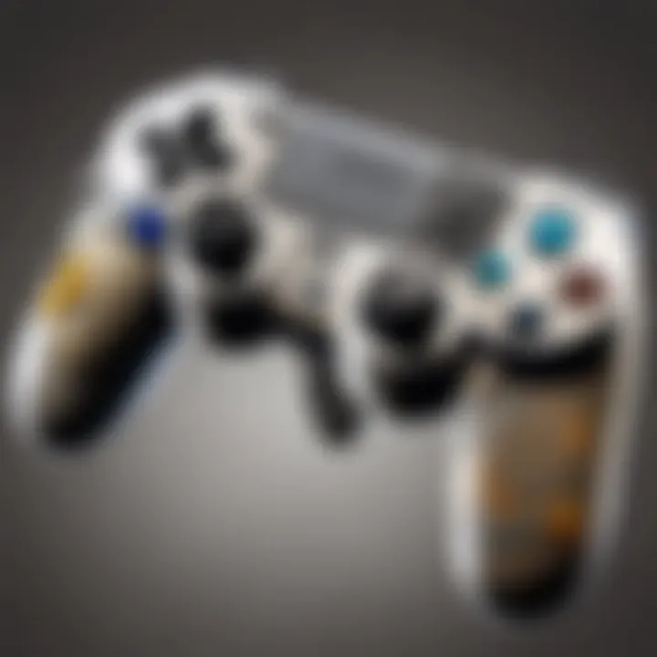 A close-up of ergonomic grips for PlayStation controller