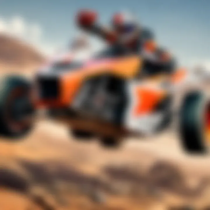 Racing Car on Track