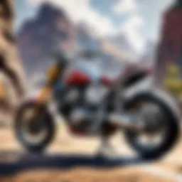Intricate Motorcycle Designs at Rocky Mountain Plaza