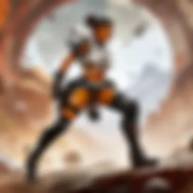 Dynamic Gameplay in APEX Legends Scrims Dynamic gameplay scene from APEX Legends scrims highlighting strategy