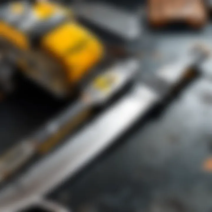 Secure knife blade positioning