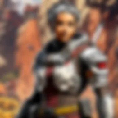 Illustration showcasing simple lineart mastery in APEX Legends