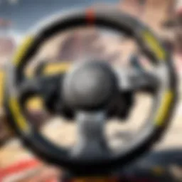 Sleek Racing Wheel on Console