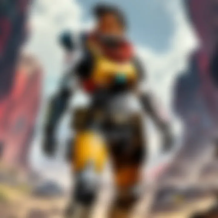 Artistic interpretation showcasing the strategic implications of round metal full color legend in APEX Legends gameplay