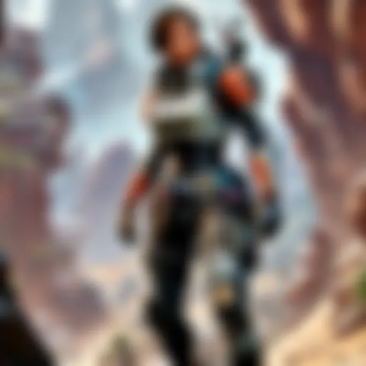 A graphic depicting teamwork among players in APEX Legends
