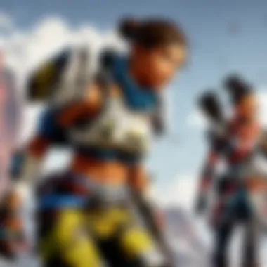 Champions of Apex Legends Key players in Apex Legends during a high-stakes competition.