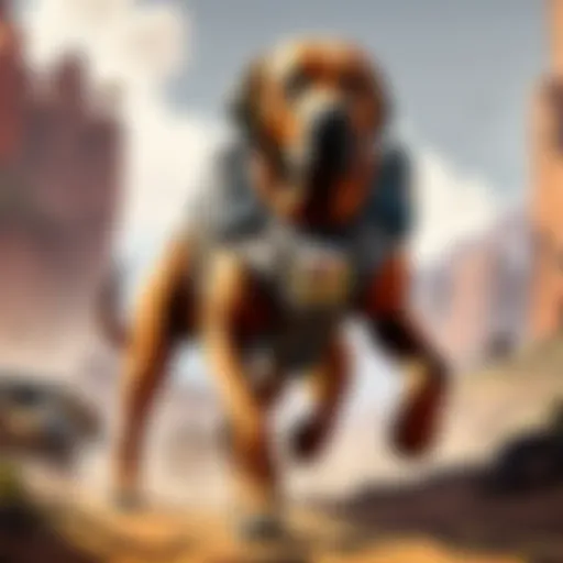 Bloodhound utilizing their tracking abilities during a match