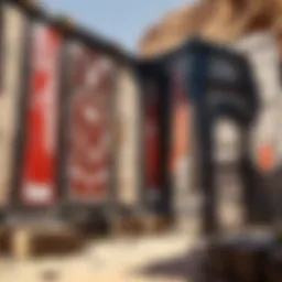 An architectural representation showcasing the standing wall as a key structural element.