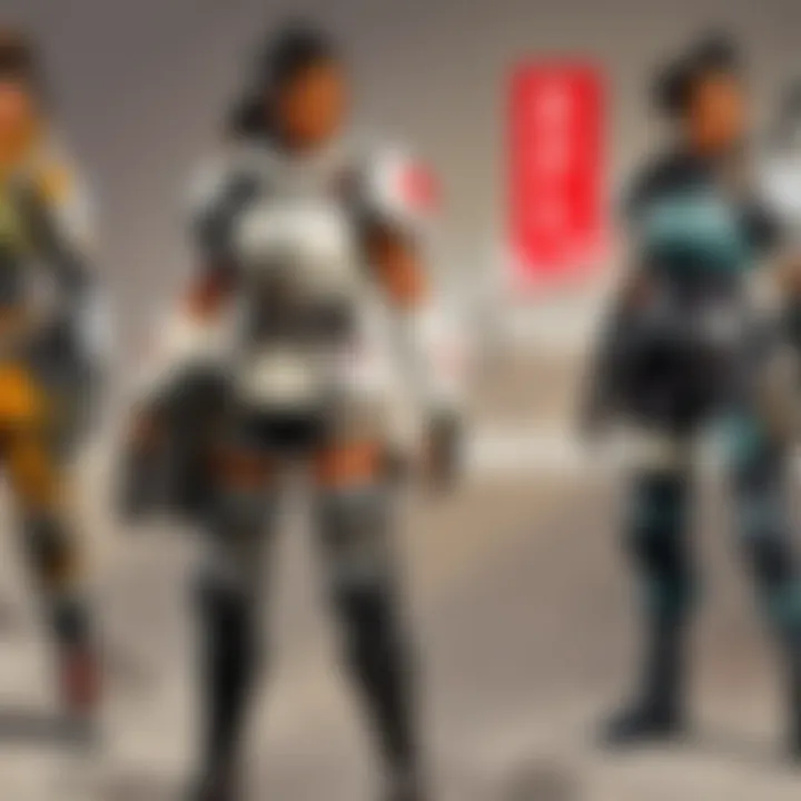 Weapon selection in APEX Legends