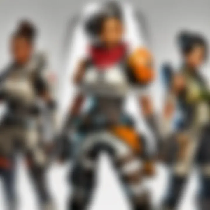 Diverse Apex Legends characters showcasing unique abilities