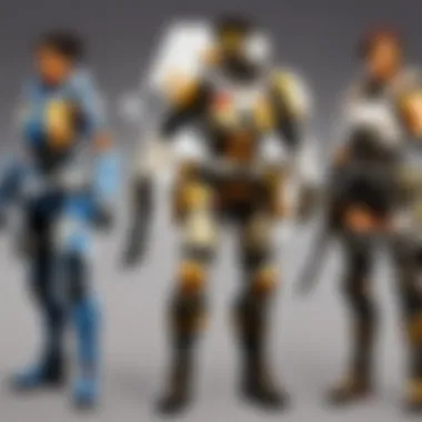 Evolution of apex figures over time with gameplay snapshots