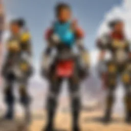 Apex Legends character selection screen showcasing various legends