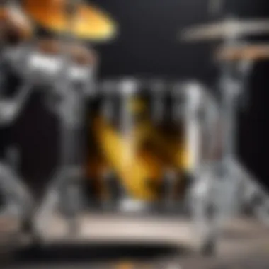 Mapex Tom Stand in a live performance setting, emphasizing its stability