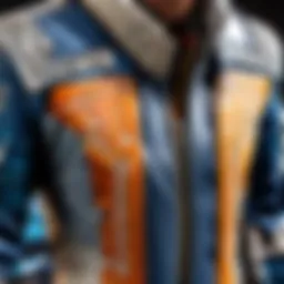 Exquisite Reax Jacket weaving pattern detail